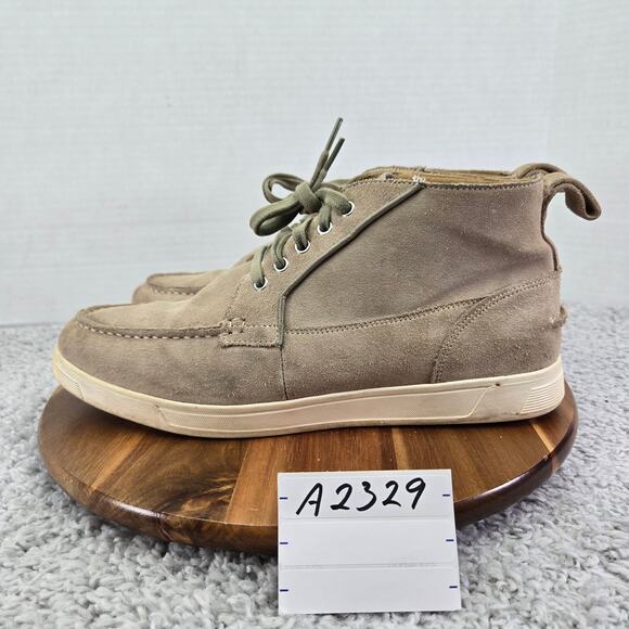 Cole Haan Mens 11M Tan Suede Leather Lace Up Moc Toe Casual Daily Chukka Boots main image 9